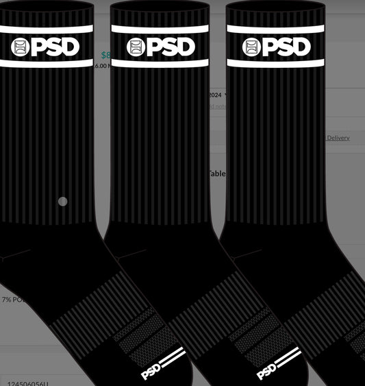 Psd Socks “Black 3 Pack”