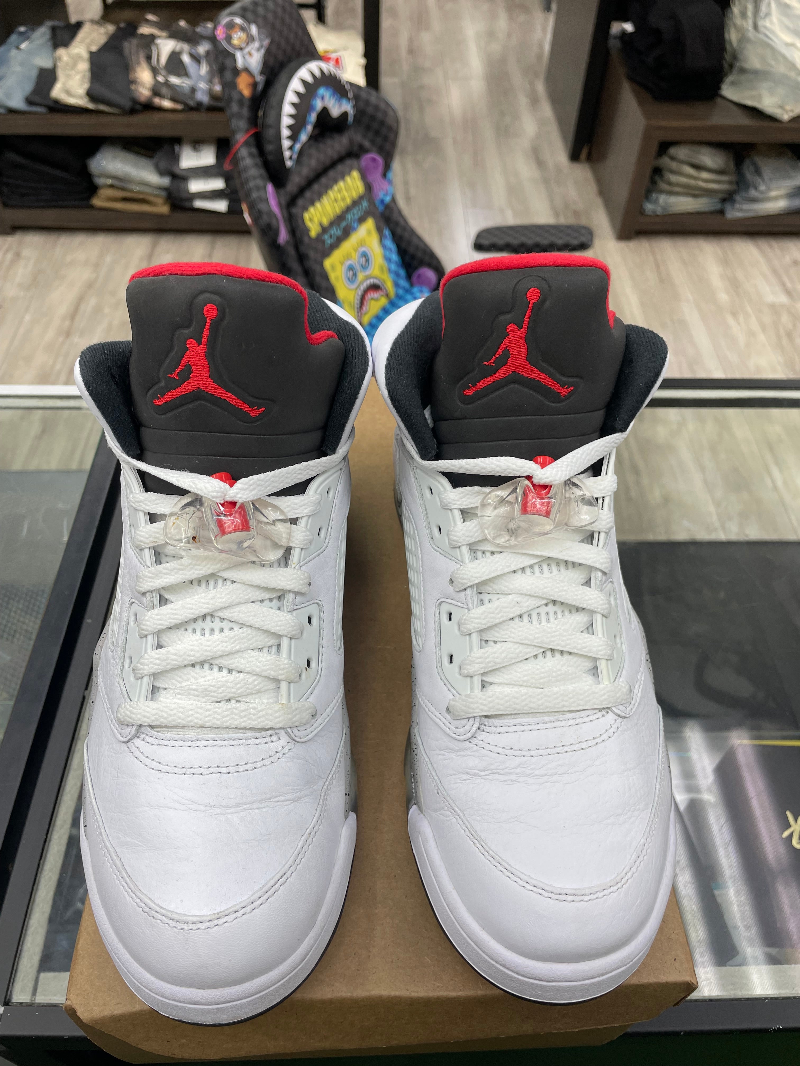 Air Jordan Retro 5 “White Cement” *Size 9.5 Preowned* (136027-104)