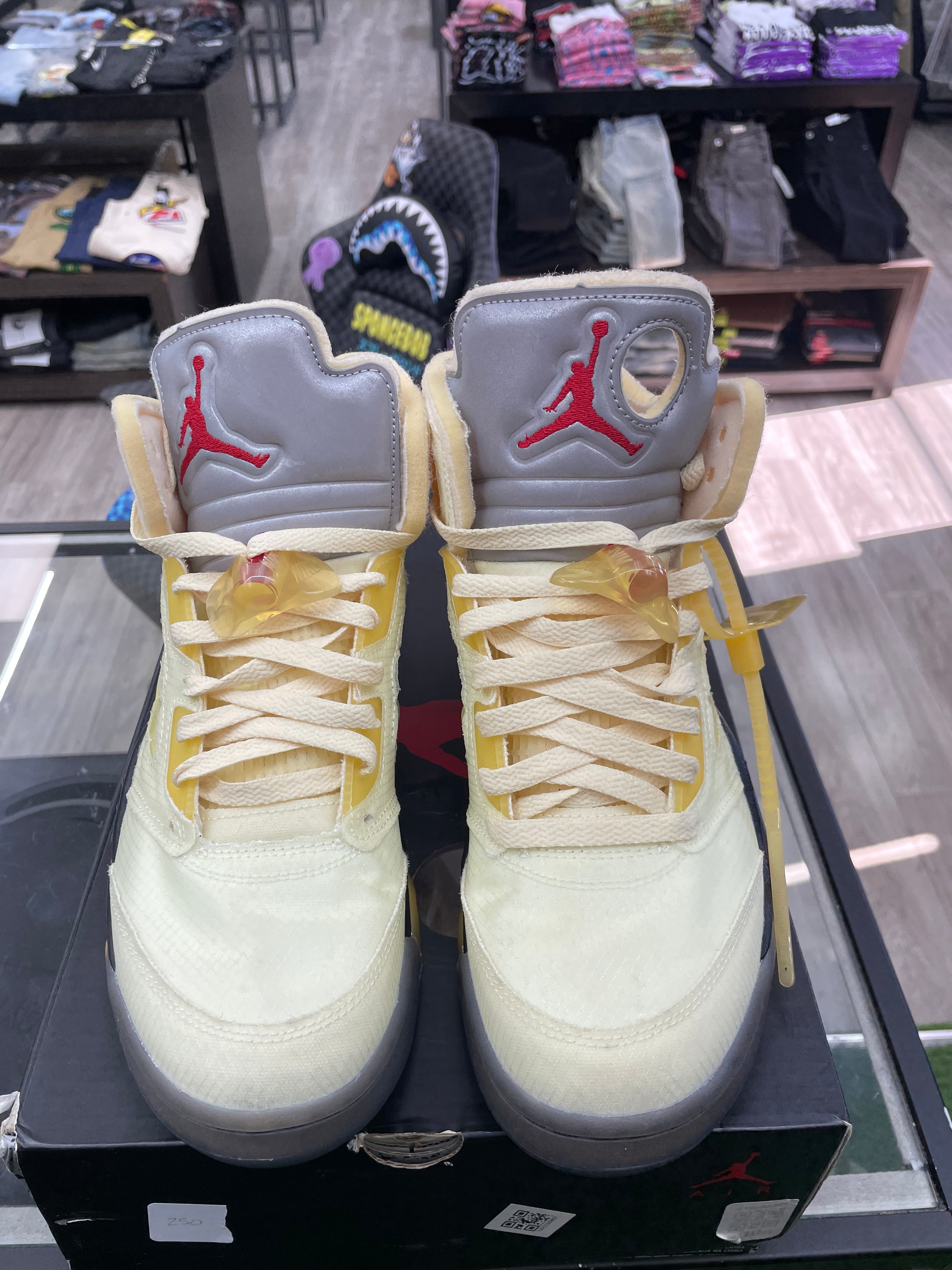 Air Jordan Retro 5 “Off-White Sail” *Size 9 Preowned* (DH8565-100)