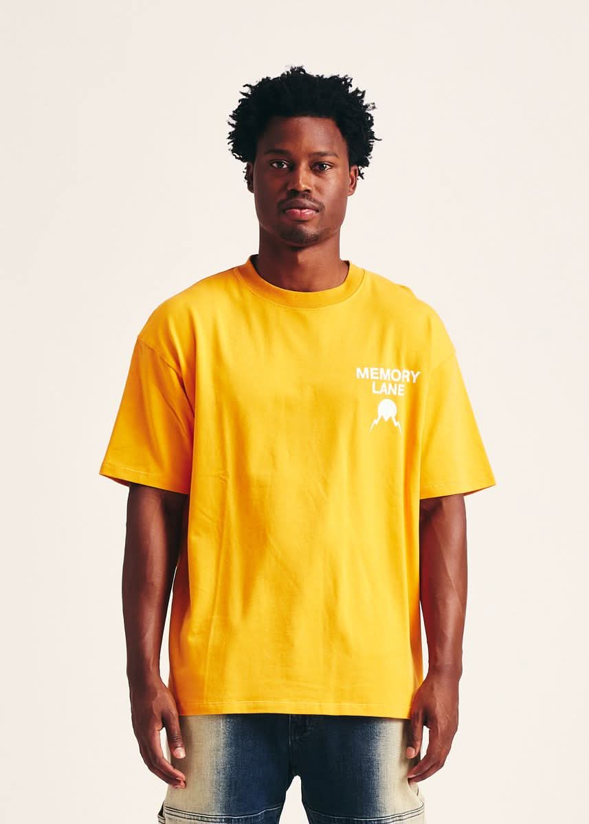 Memory Lane “Moss” Tee (Sunflower)