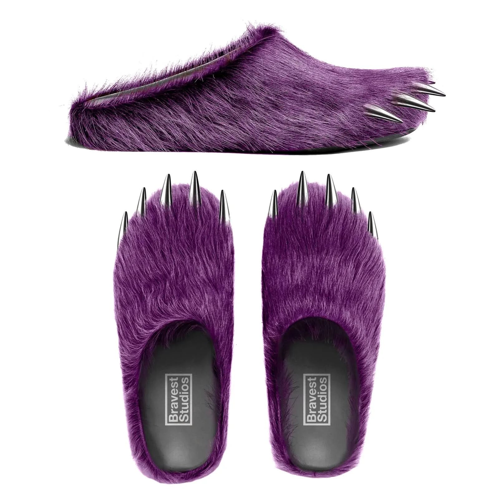 Bravest Studios “Purple Bear Claw Mules"
