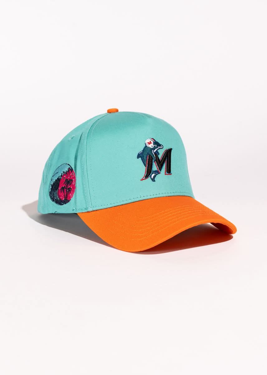 Reference “Teal Marlins” Trucker Hat