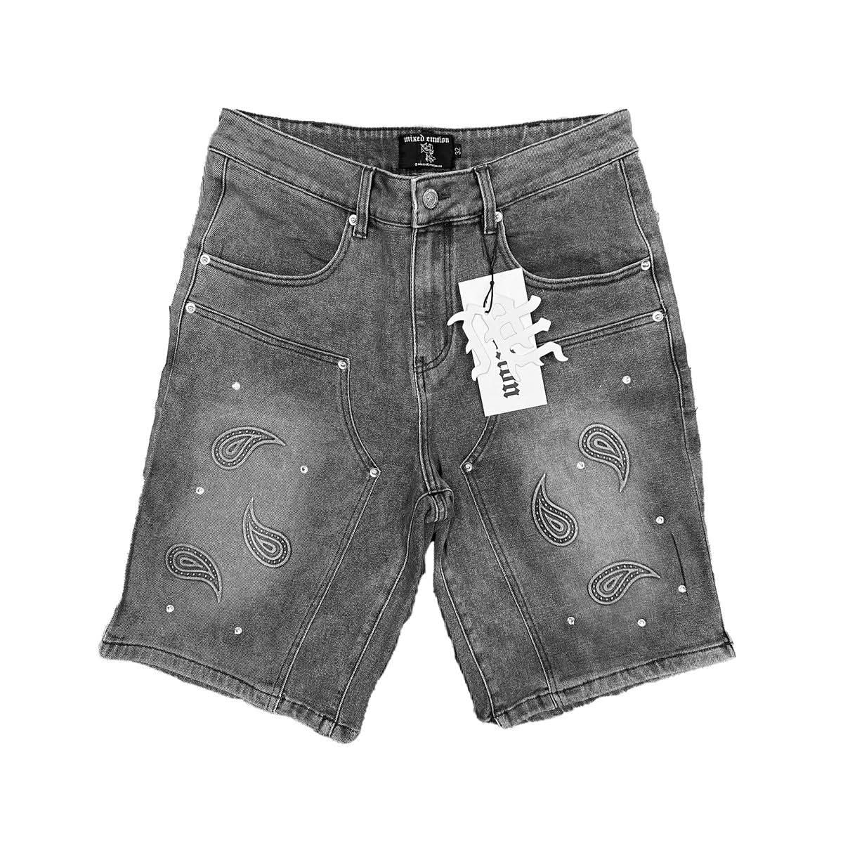 Mixed Emotion “Paisley” Jorts
