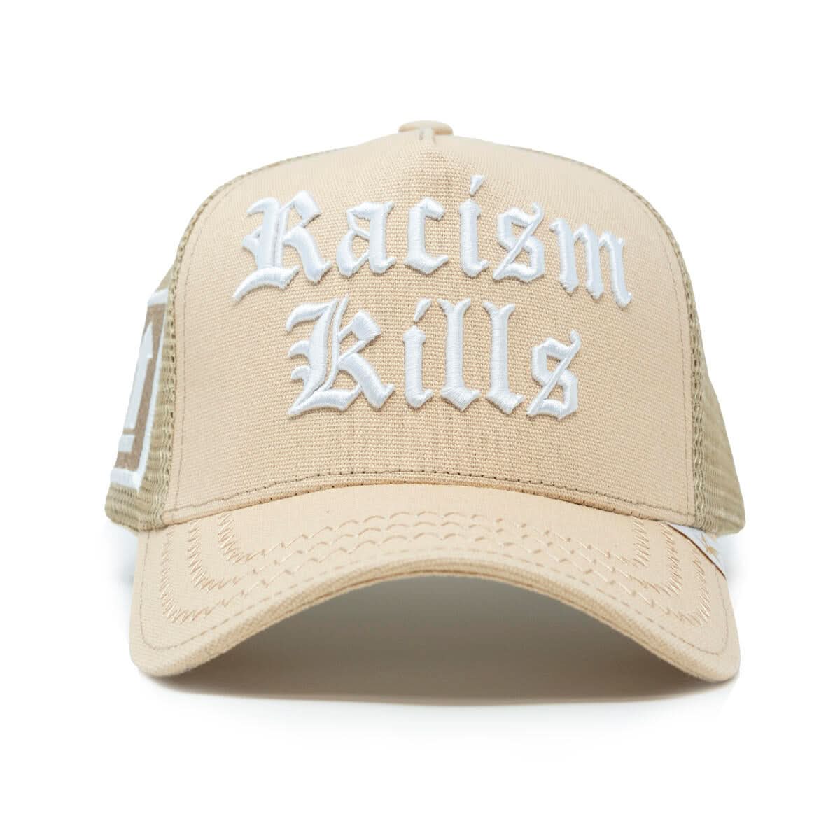 Gold Star “Racism Kills ” Hat (Cream)