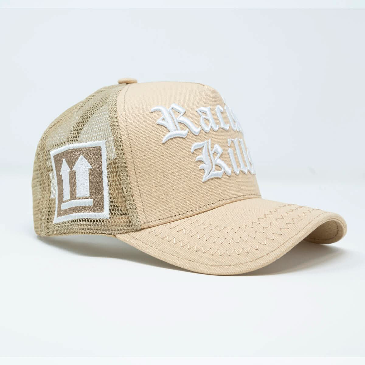 Gold Star “Racism Kills ” Hat (Cream)