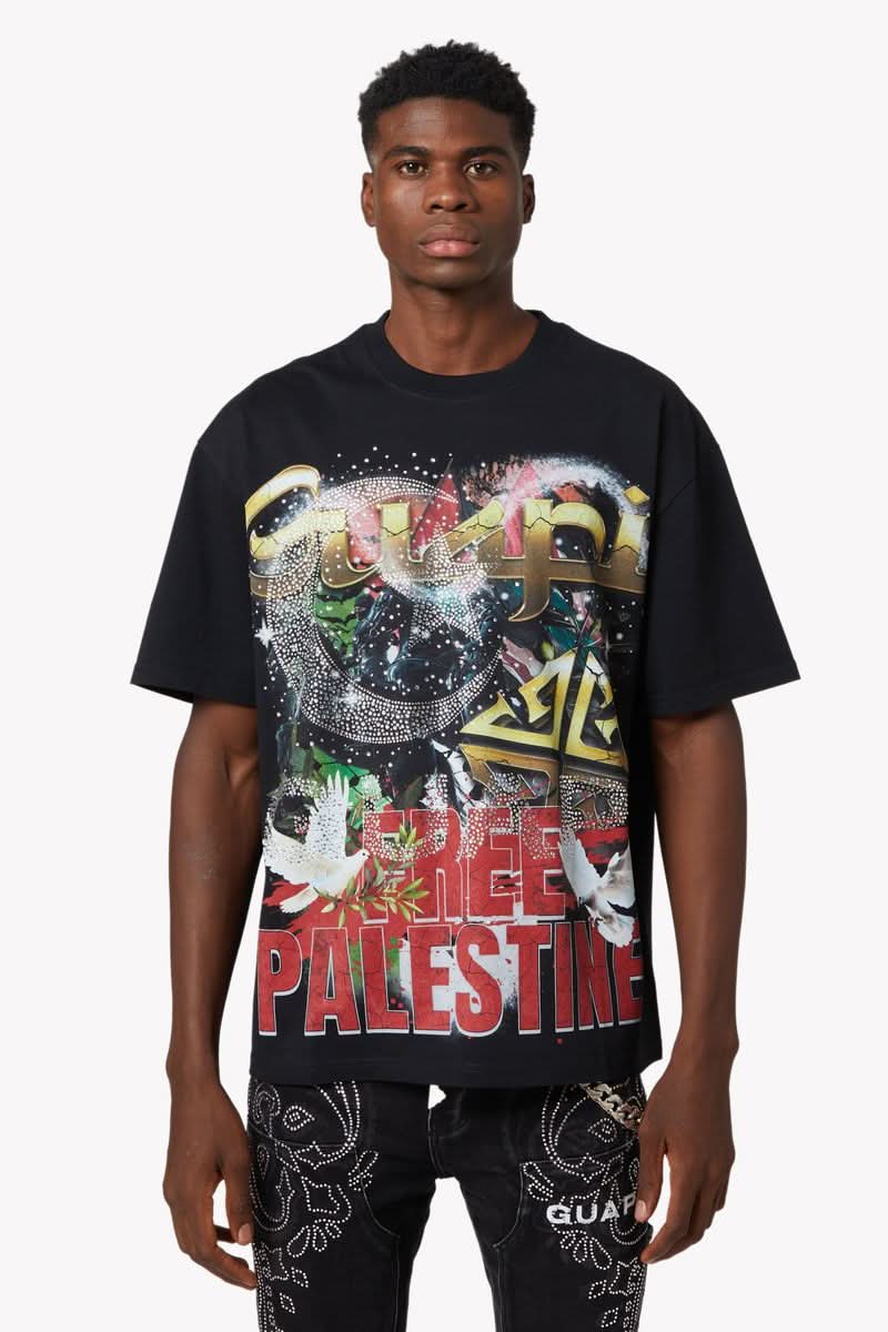 Guapi “Free Palestine” Tee (Black)