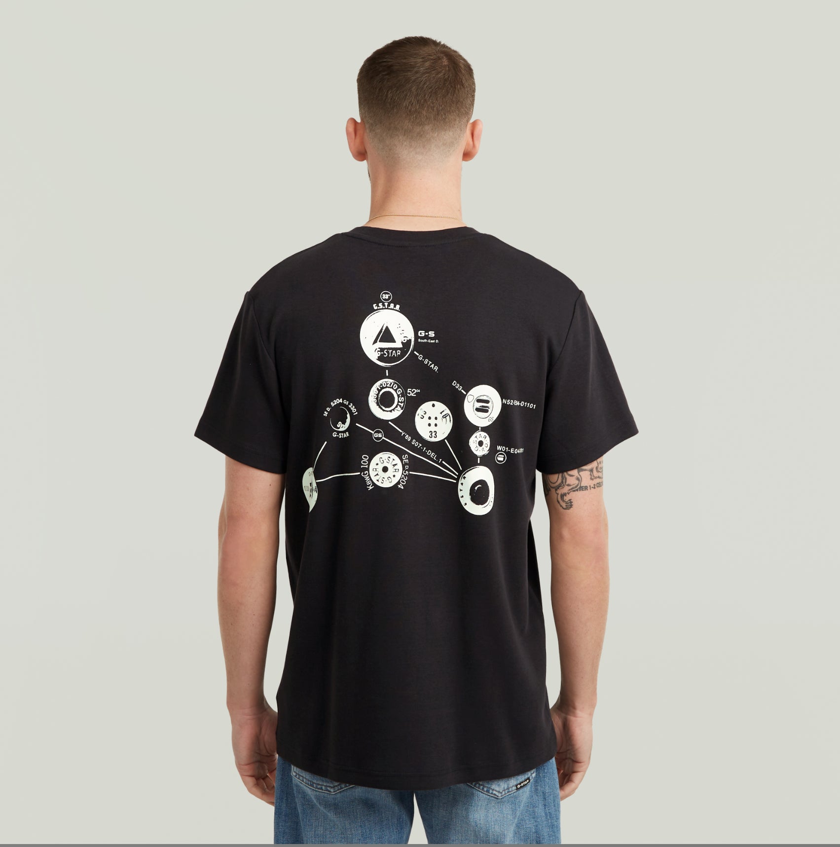 G STAR RAW "Trims" Tee (Black) (Copy)