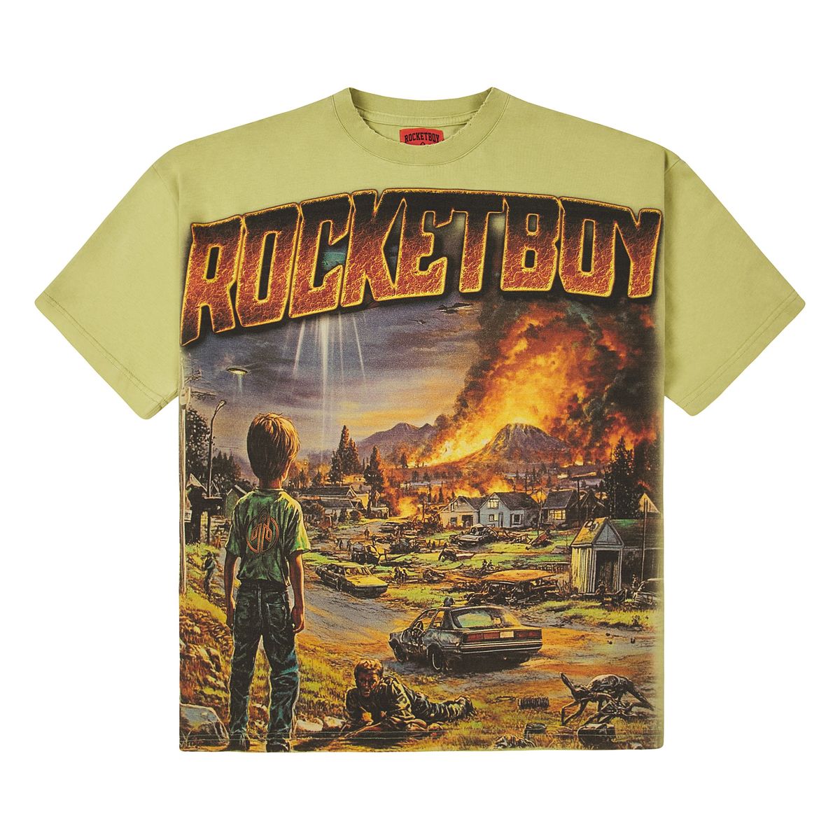 Rocket Boy “Invasion Tee” (Green)