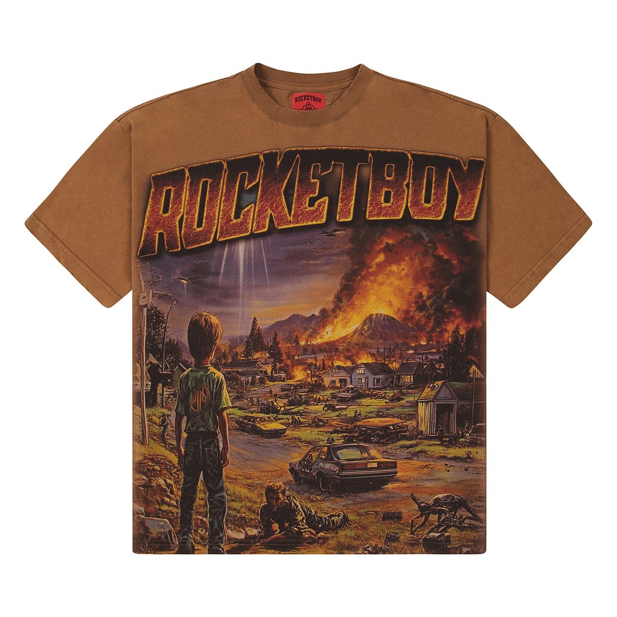 Rocket Boy “Invasion” Tee (Brown)