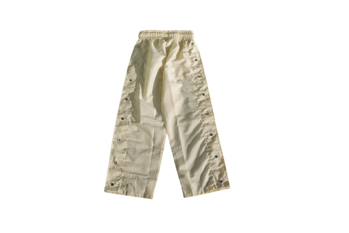 Forever Situated “Nylon Track” Pants (Cream)