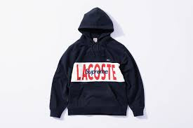 Supreme “Lacoste Logo” Hoodie (Navy)