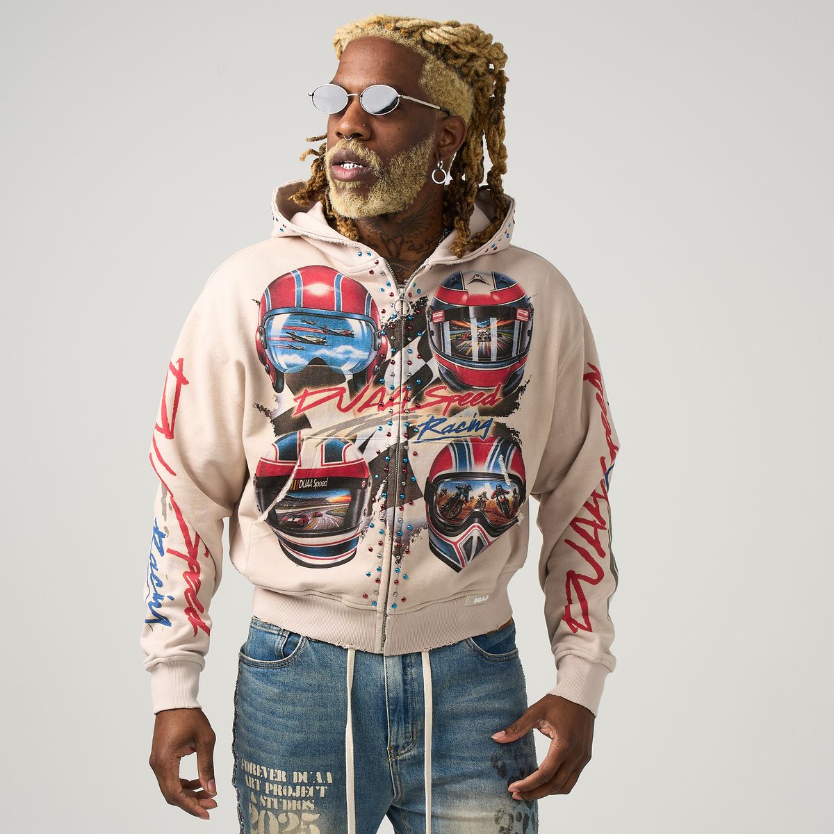 Duaa “Velocity” Zip-Up Hoodie