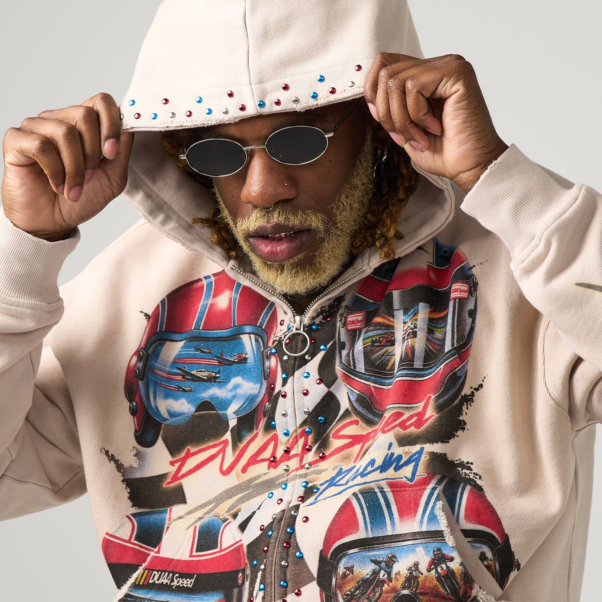 Duaa “Velocity” Zip-Up Hoodie