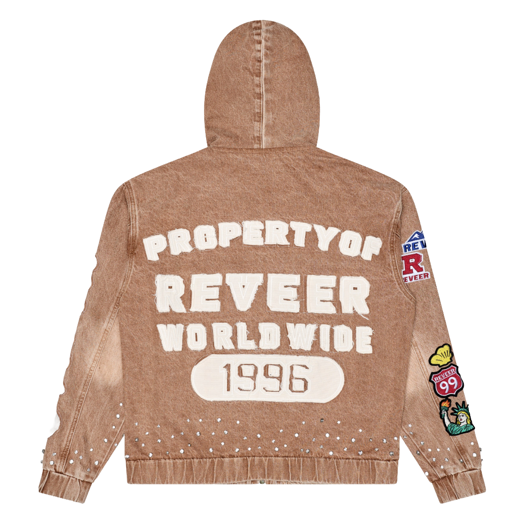 Reveer “Heritage Zip-Up” Hoodie (Khaki)