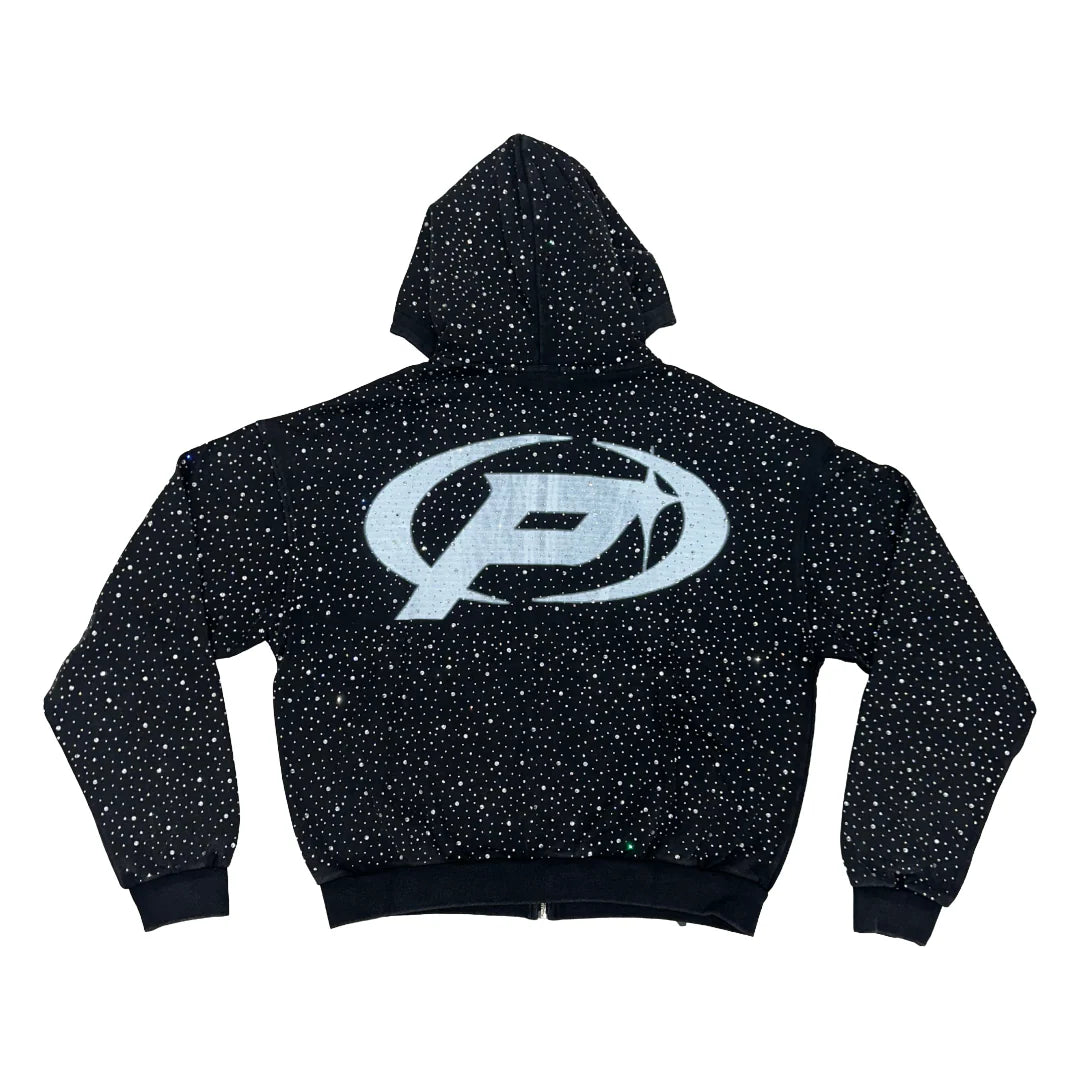 Prestige "Diamond Zip Up" (Black)