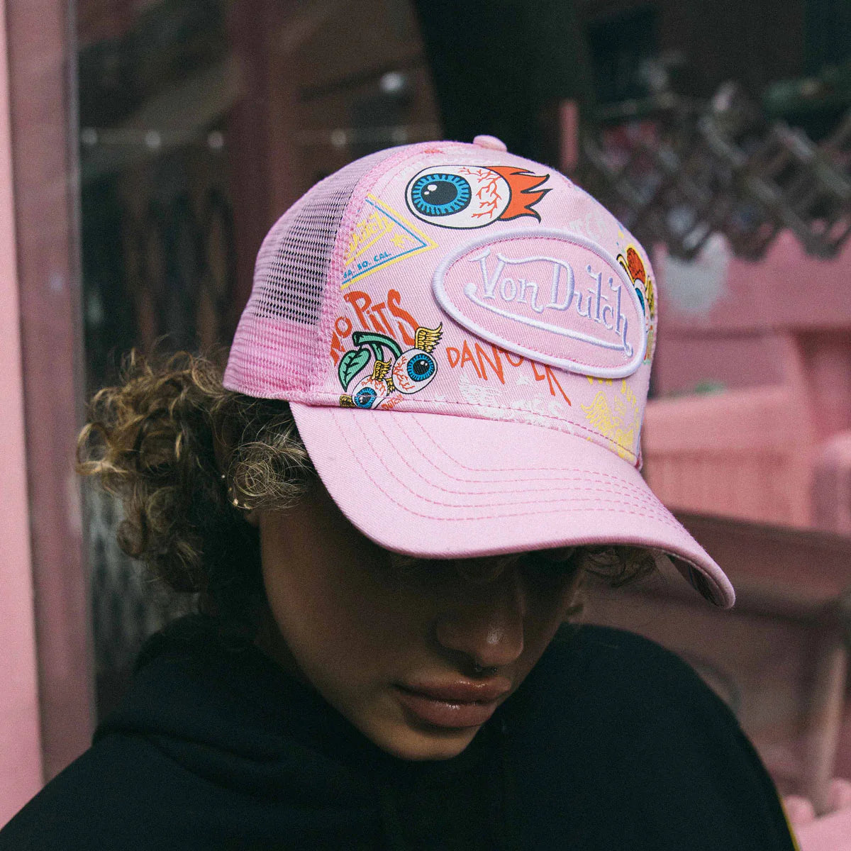 Von Dutch "Pink Jax Trucker Hat"