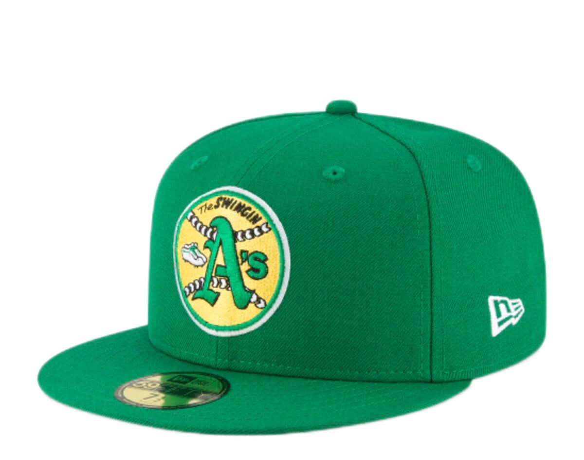 New Era 59Fifty MLB "Oakland Athletics 1971 Cooperstown Fitted" Green Hat 11590962