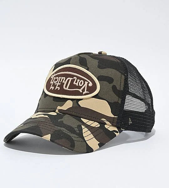 Von Dutch "Brown Edge Camo Trucker Hat 256"