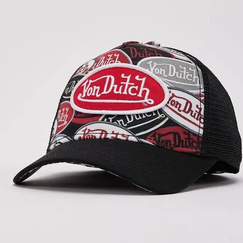 Von Dutch "Billboard Trucker Snapback Hat-Black"