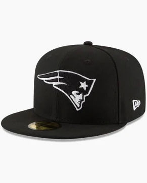 New Era 59Fifty Fitted "New England Patriots" Black & White 11352444