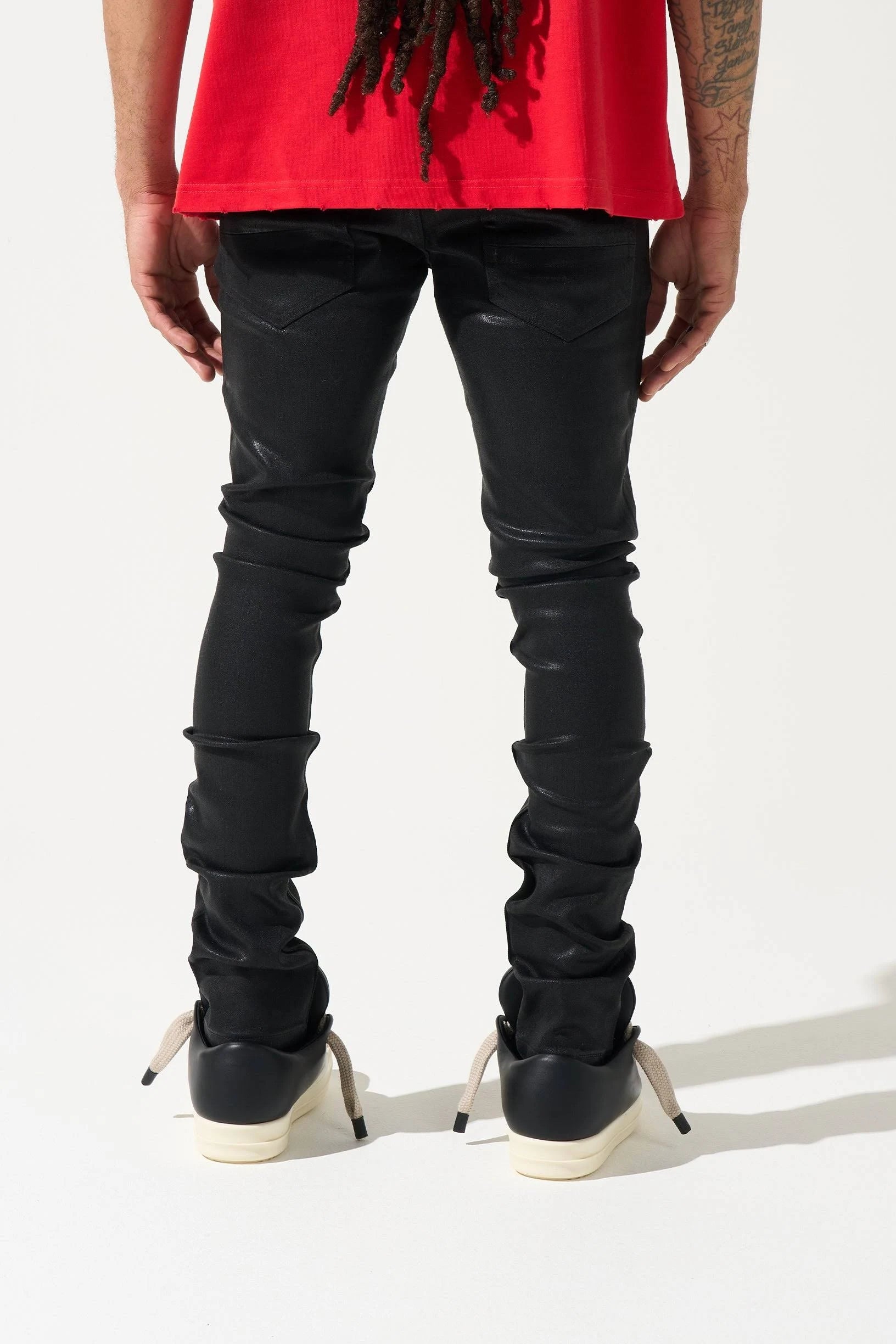 Serenede "Onyx" Polished Skinny Jeans