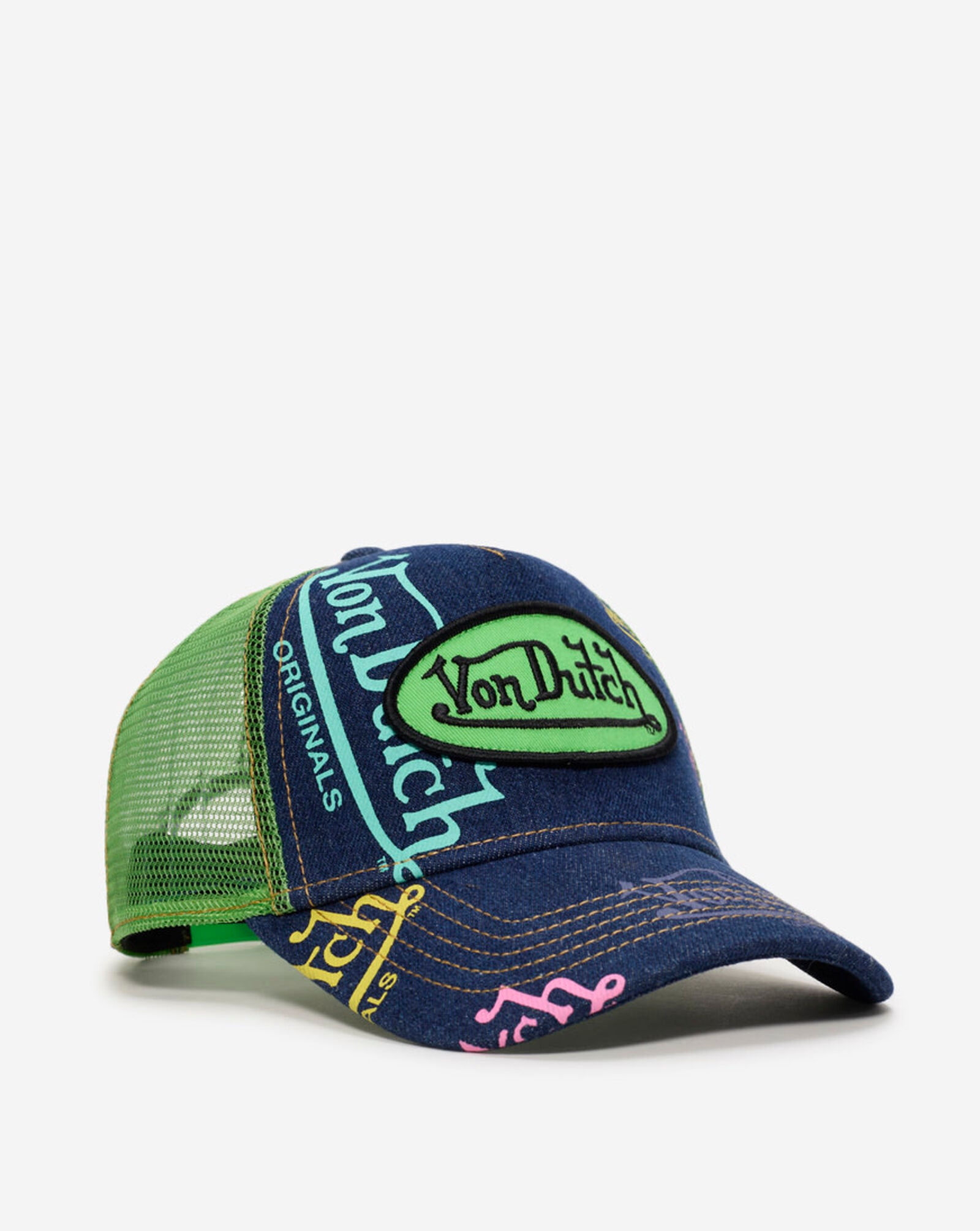 Von Dutch "Denim Blue 418 Trucker Hat"