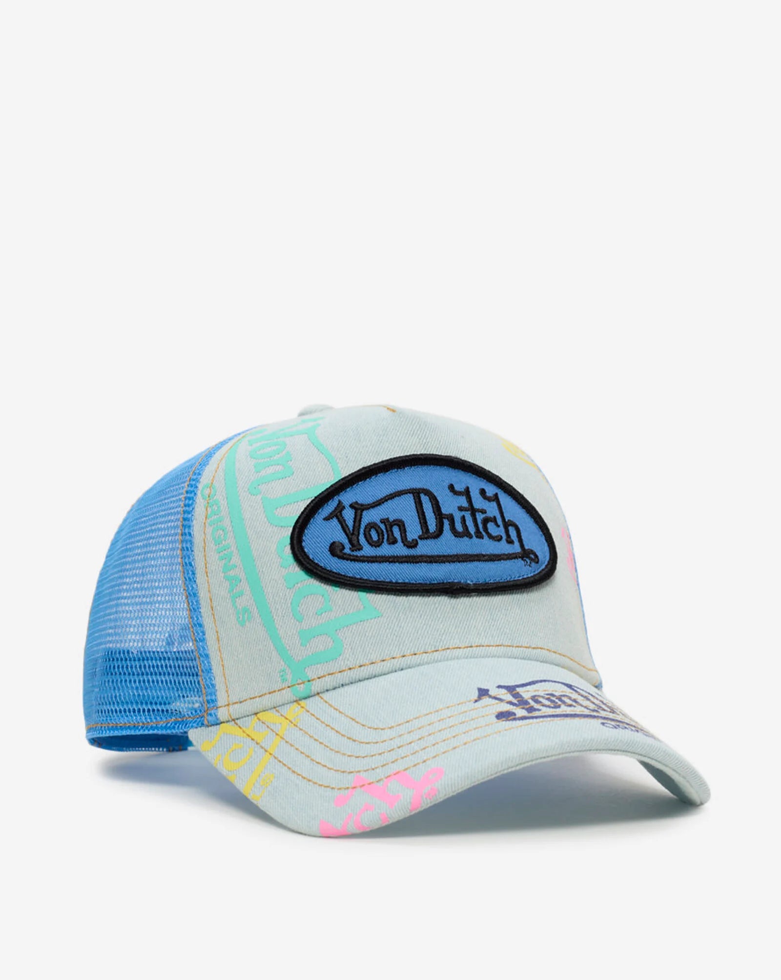 Von Dutch "Half Blue 476 Trucker Hat"