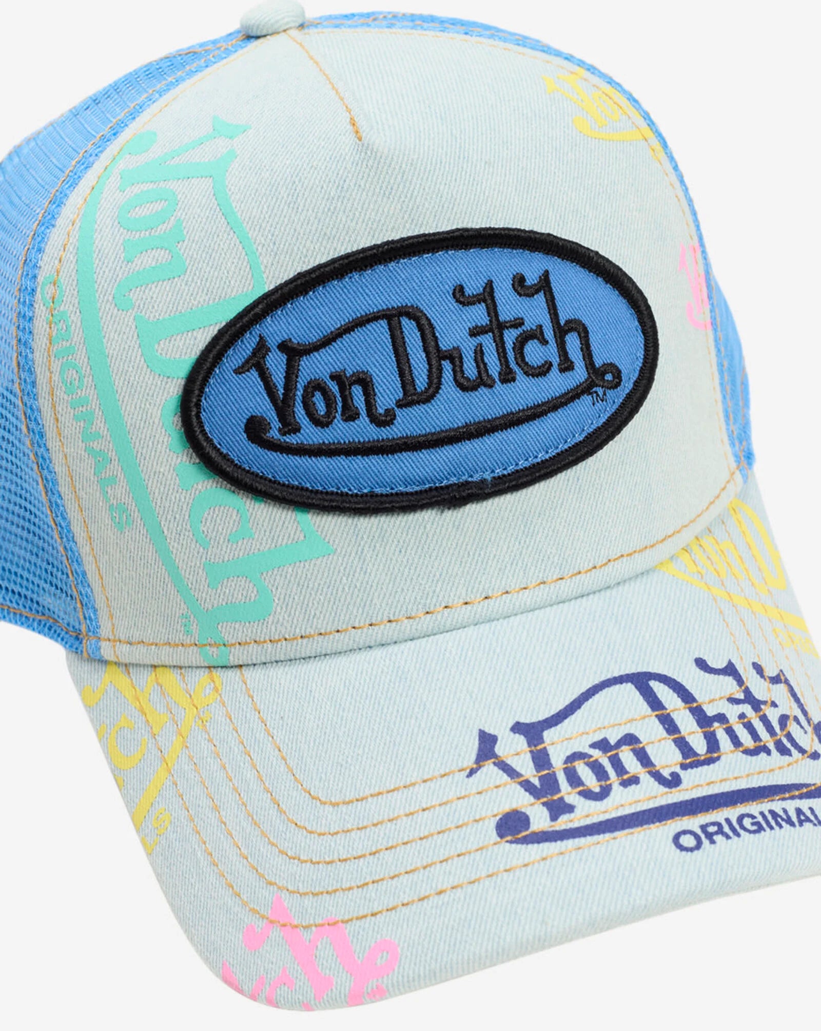 Von Dutch "Half Blue 476 Trucker Hat"