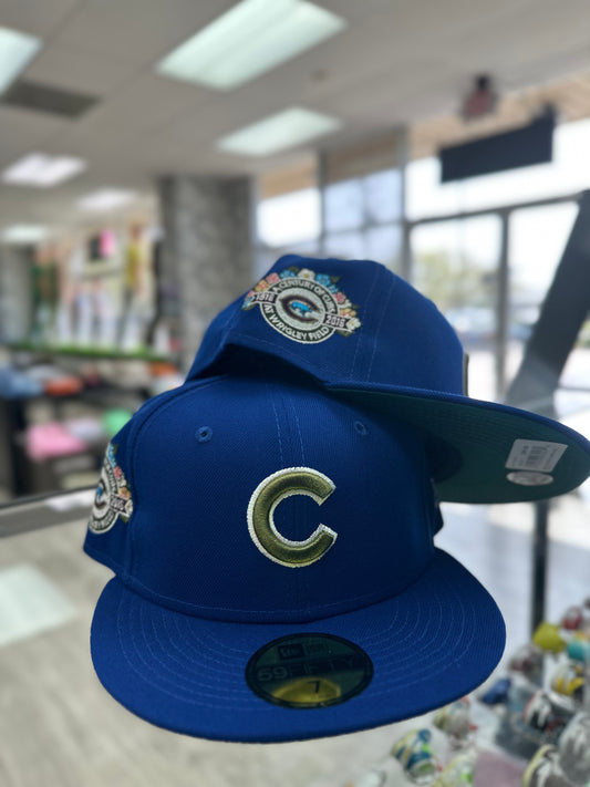 New Era Fitted "Chicago Cubs" Royal Blue/Olive Green"