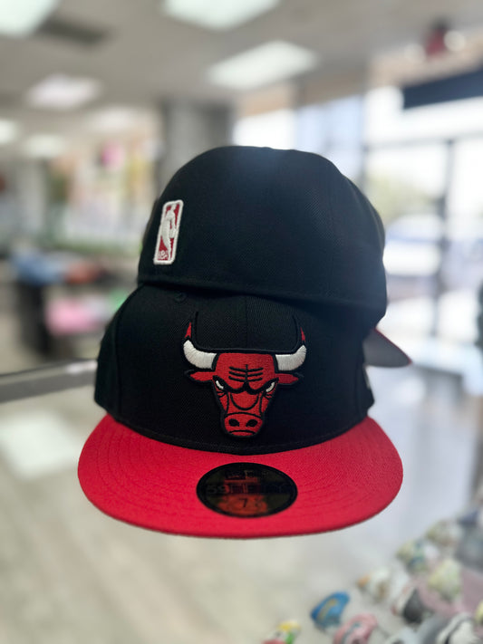 New Era Fitted "Chicago Bulls" Black/Red