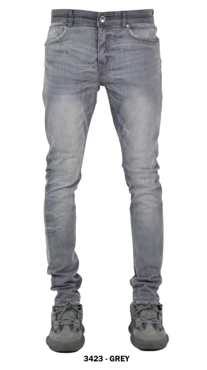 Focus Jeans "Clean Wash Grey" Denim