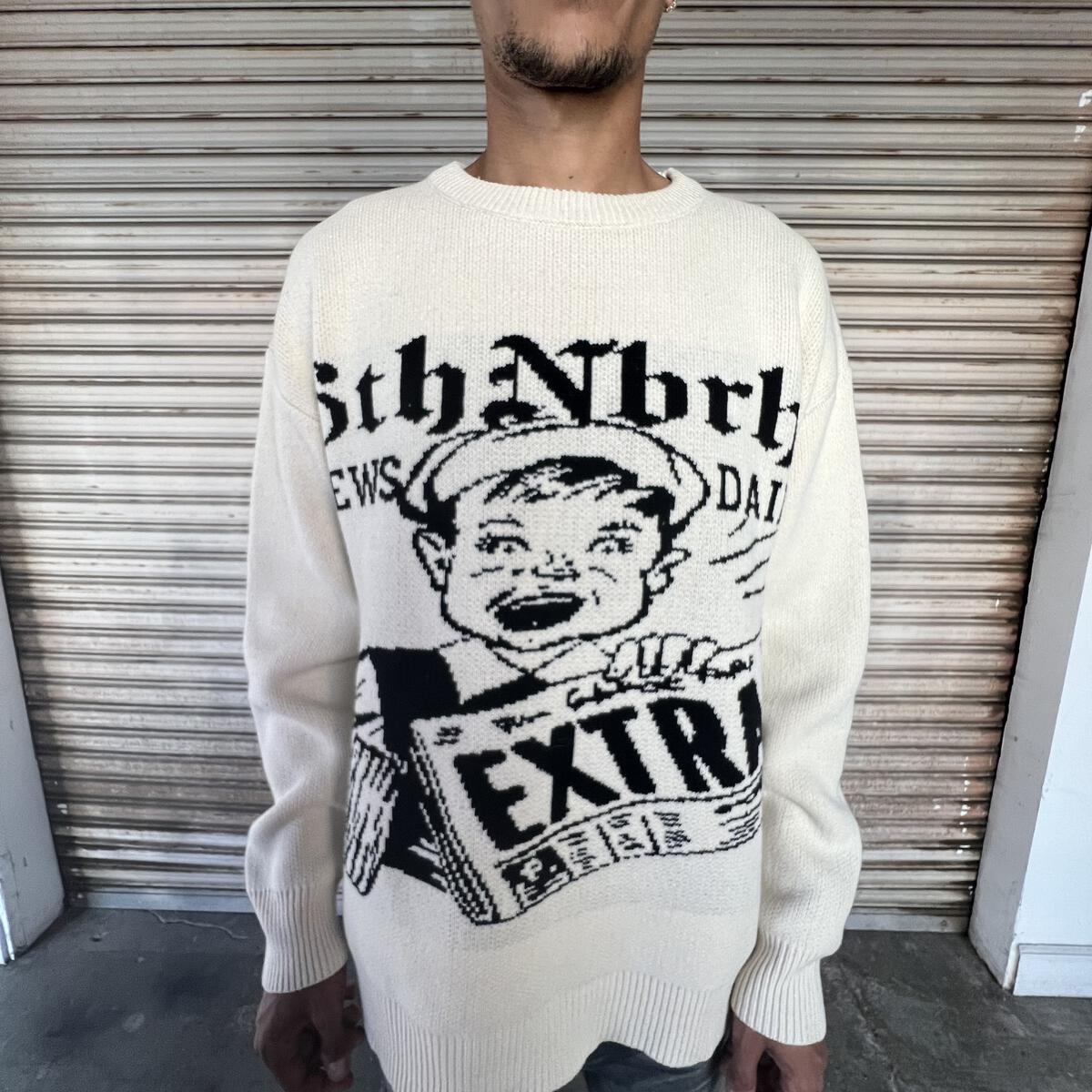 6th NBRHD ""MEDIA" SWEATER (Cream)