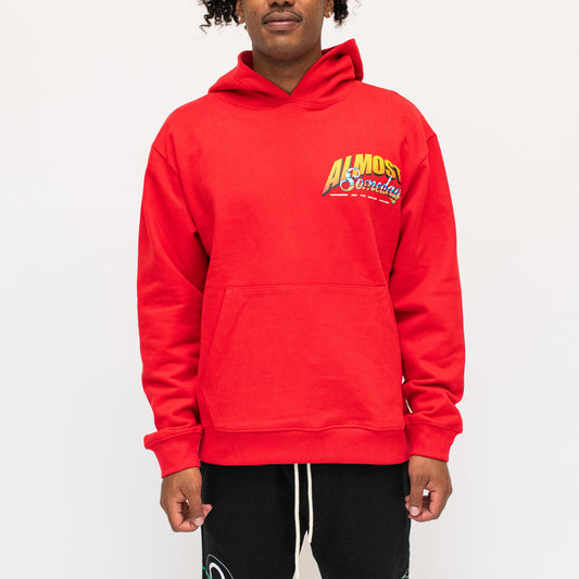 Almost Someday "Human Nature Hoodie" (Red)