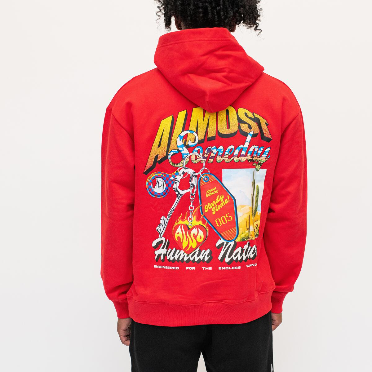 Almost Someday "Human Nature Hoodie" (Red)