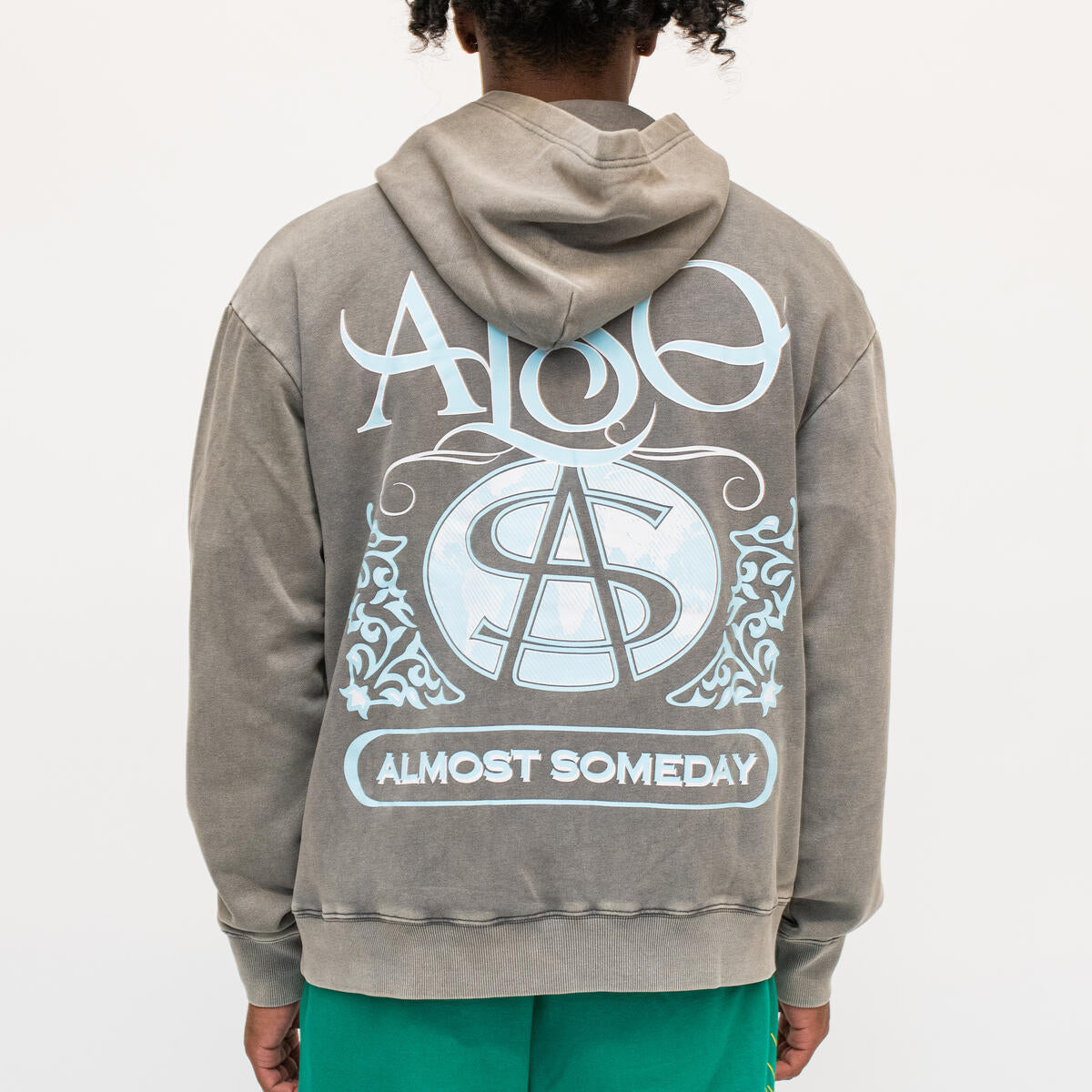 Almost Someday "Flourish Hoodie" (Dark Grey)