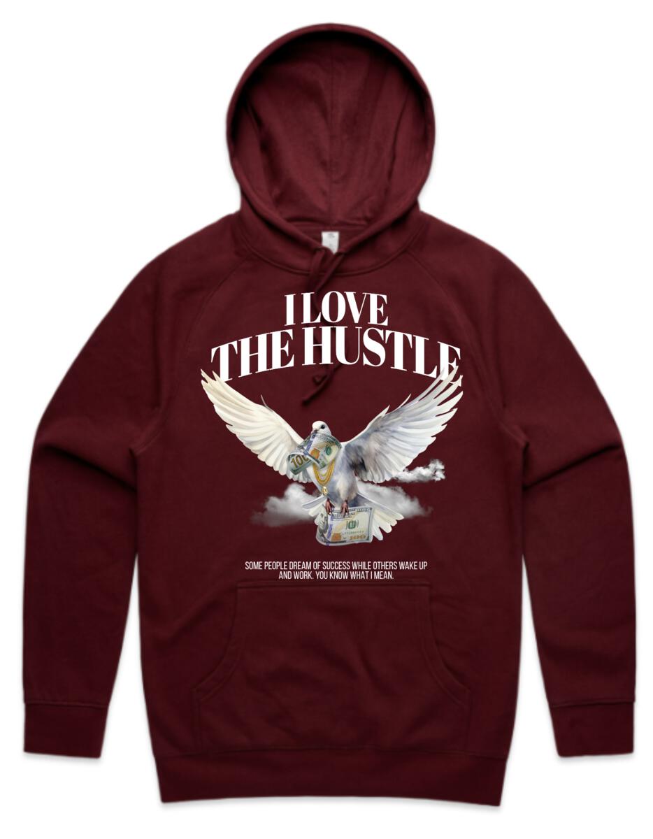 Murda Crue "Dove" Hoodie (Burgundy)