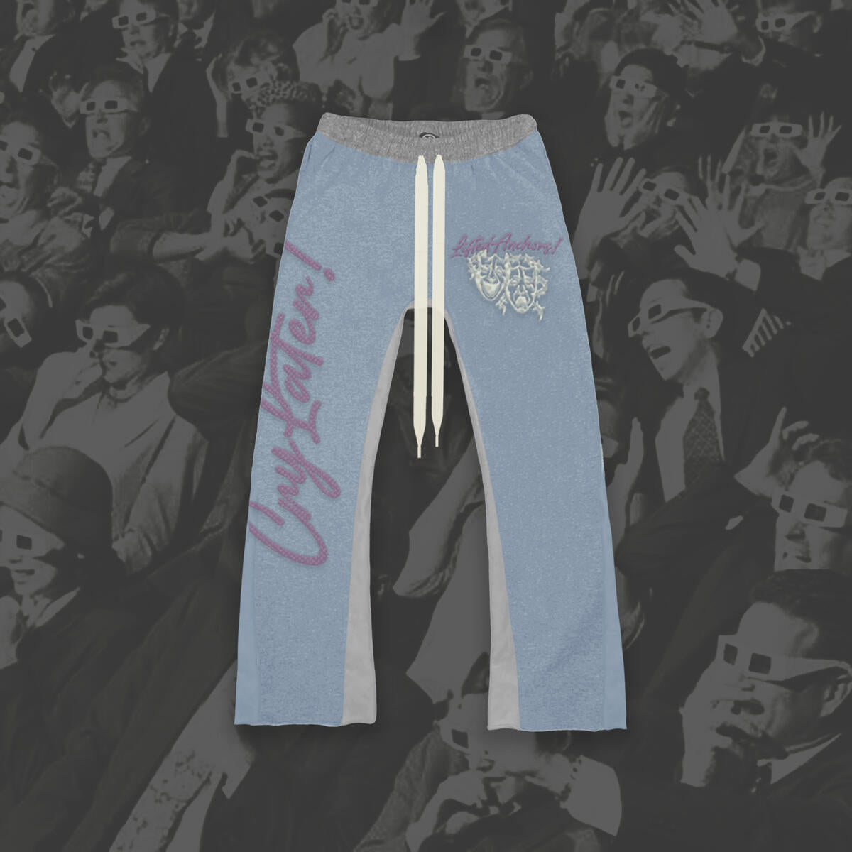 Lifted Anchors "Cry Later" Sweatpants (Baby Blue)