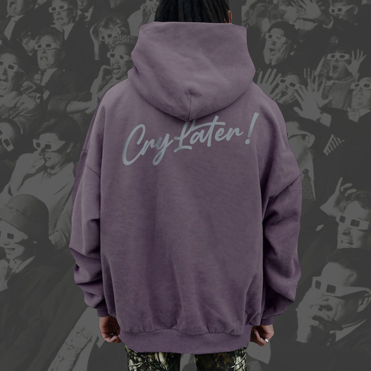 Lifted Anchors "CRY LATER" HOODIE (PURPLE)