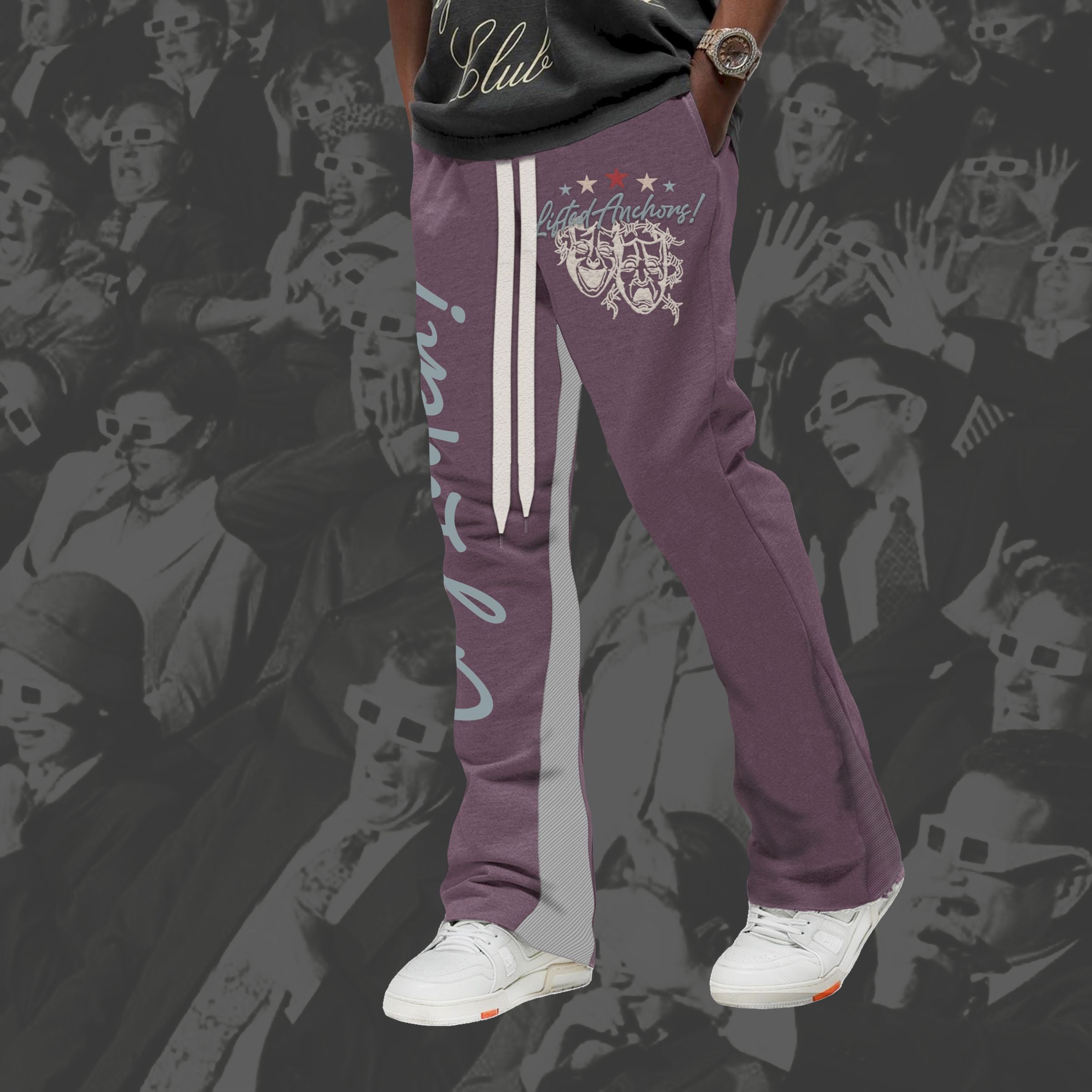 Lifted Anchors "Cry Later" Sweatpants (Purple)