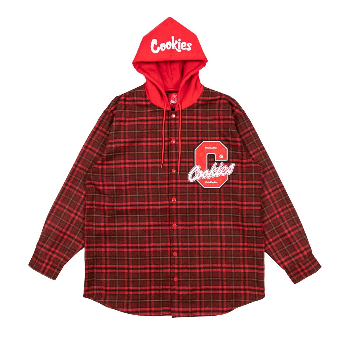 Cookies "Cultivators LS Flannel Shirt With Hood And Applique"