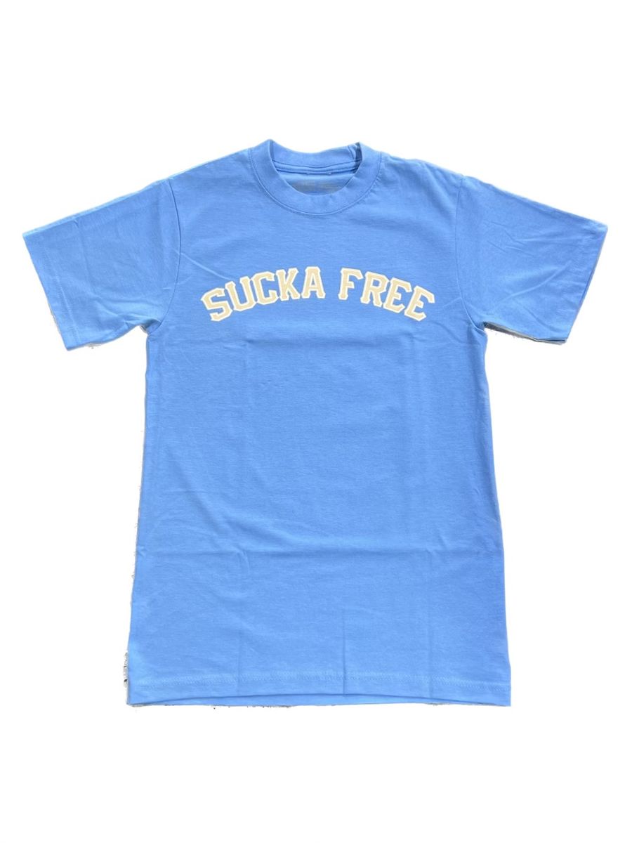 Sucka Free “Classic” Tee (Blue/Cream)