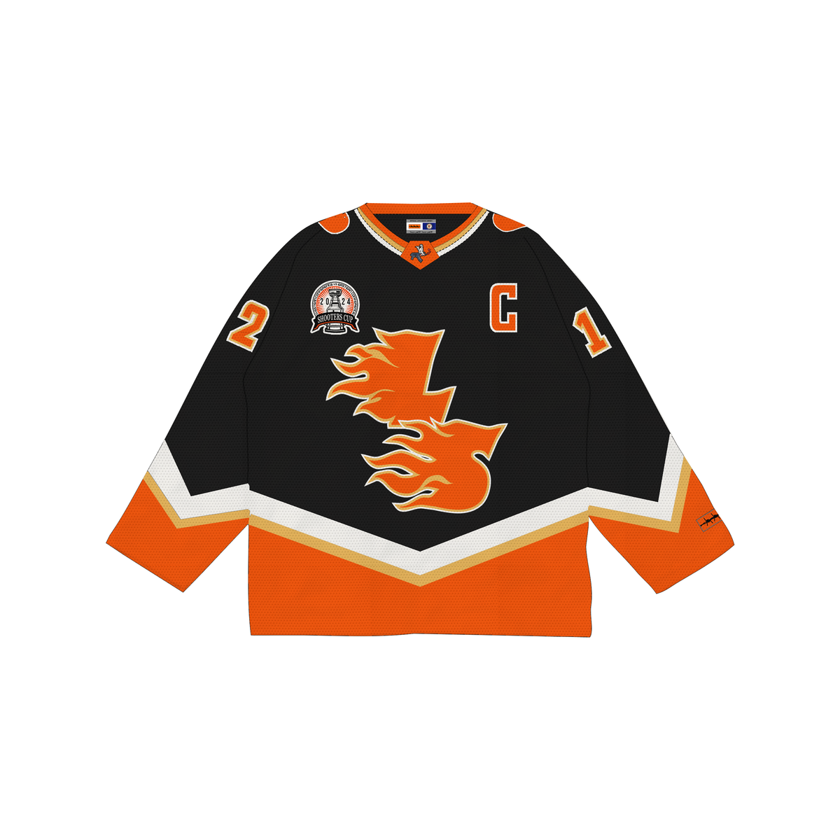 Love Sucks  "FLAMES HOCKEY JERSEY" (Black)