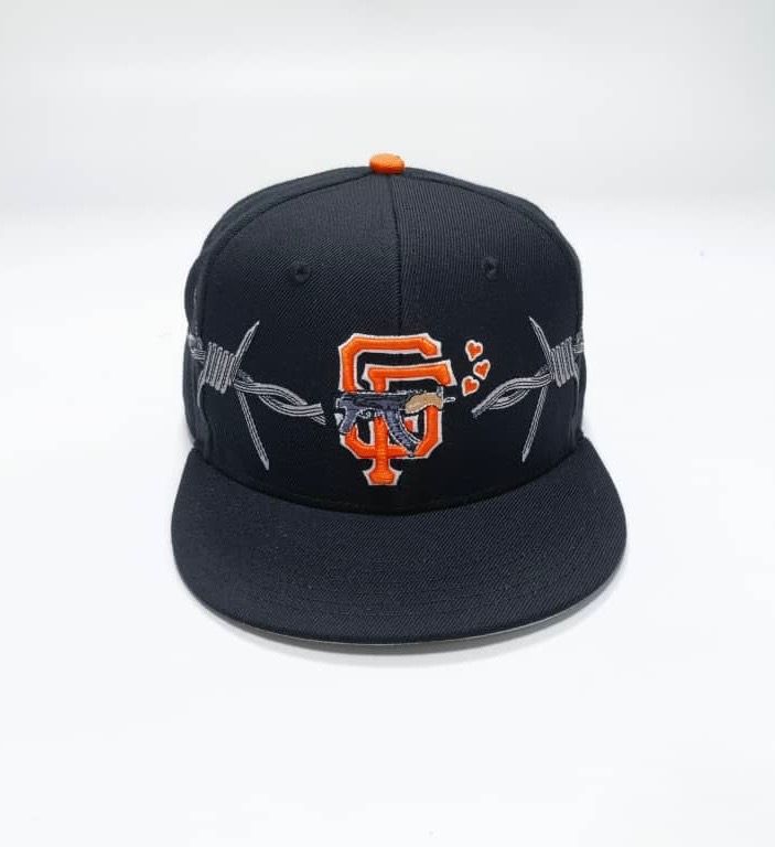 Love Sucks "Barbwire Fitted" (Black/Orange)