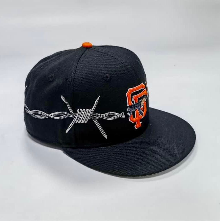 Love Sucks "Barbwire Fitted" (Black/Orange)