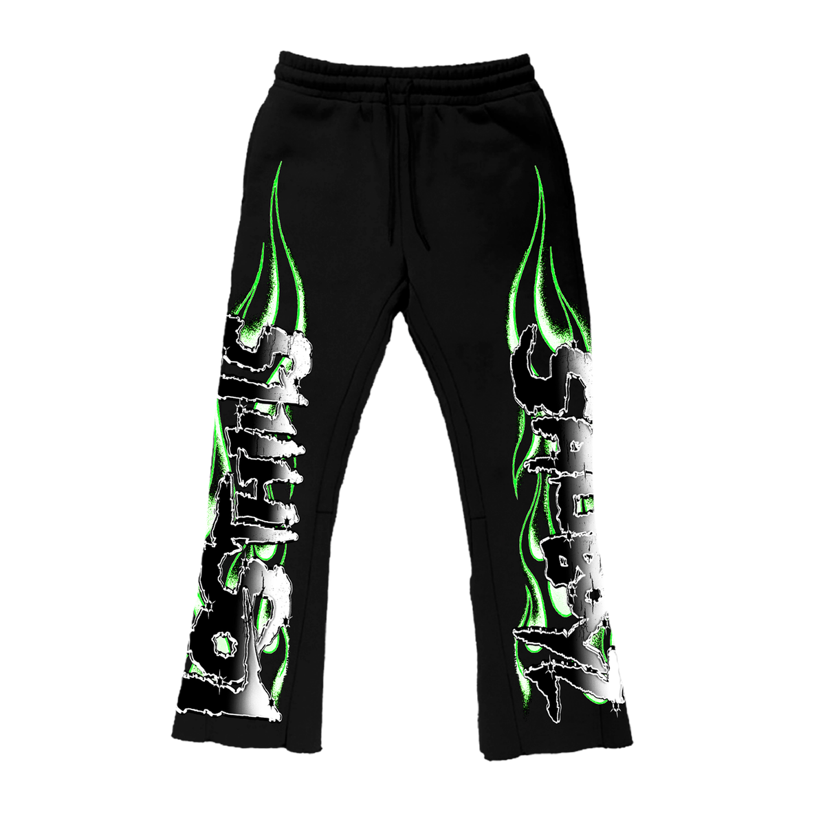 Lost In Hills x Sad Boys "Slime" LHSBJOGGERS004 STACKED SWEATPANTS