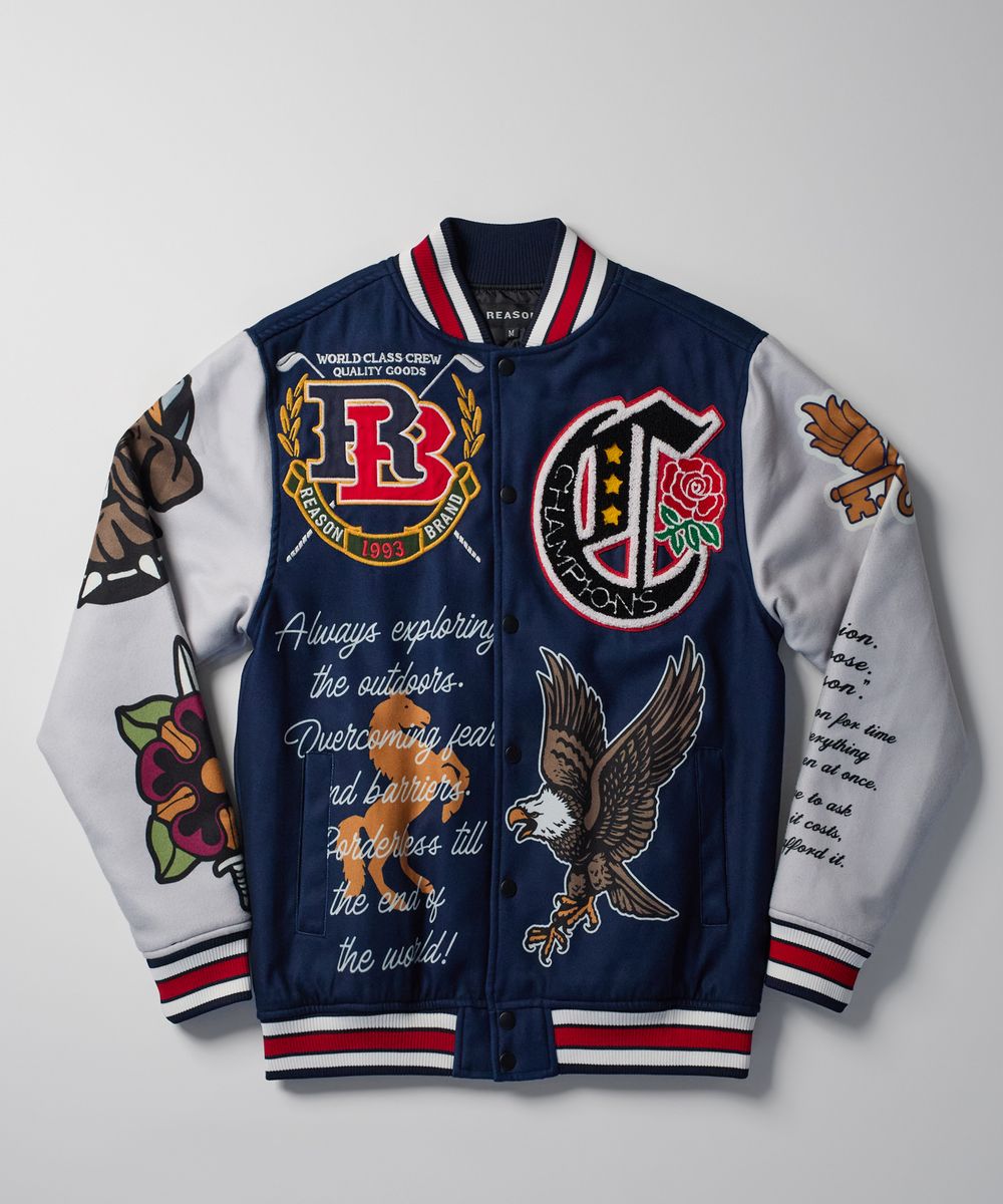 Reason Brand "Fearless Varsity Jacket"