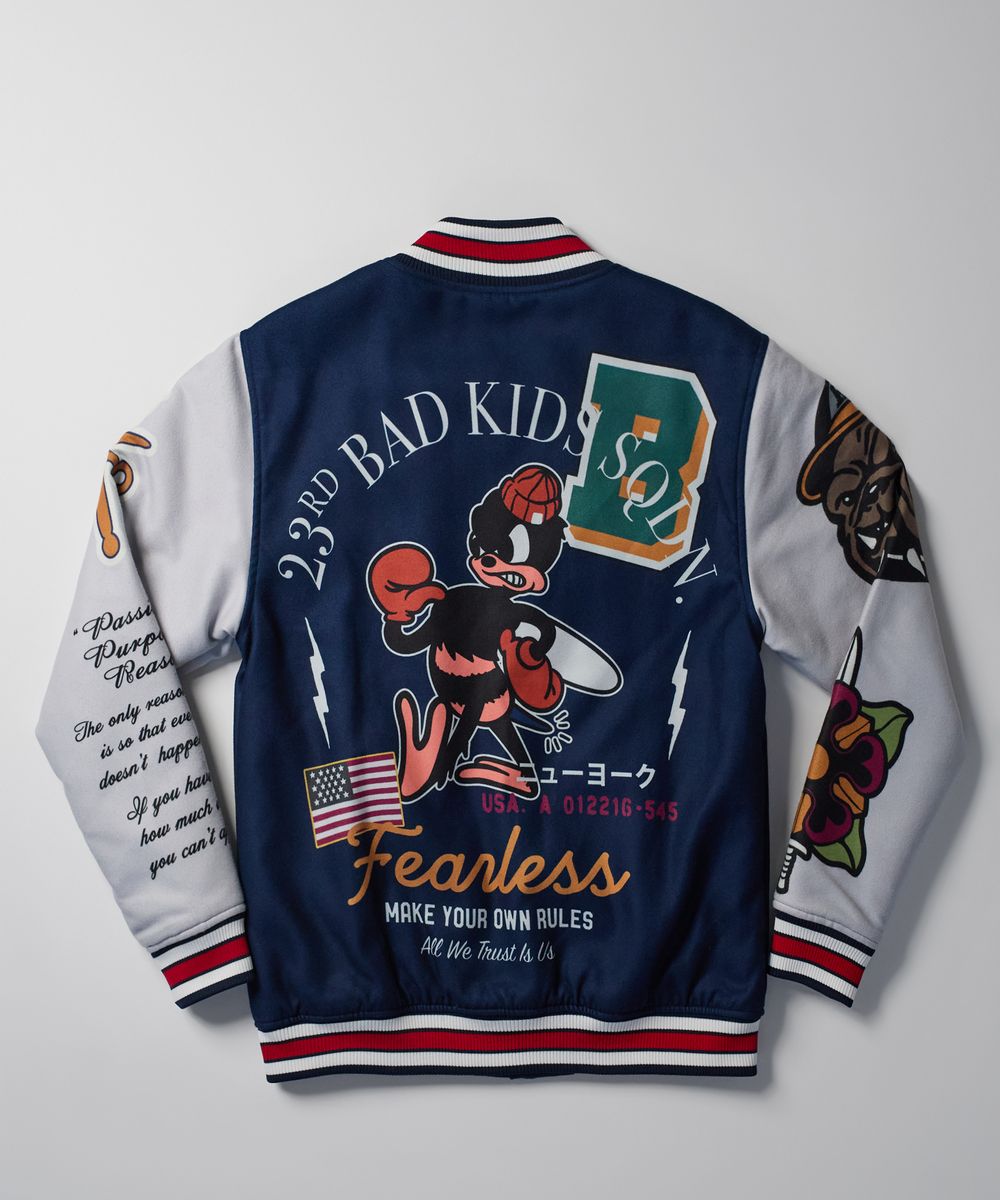 Reason Brand "Fearless Varsity Jacket"