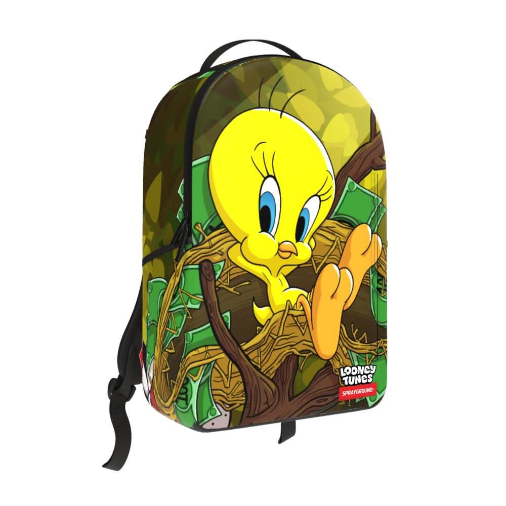 Sprayground "LOONEY TUNES TWEETY MONEY NEST SHARK DLXR BACKPACK"