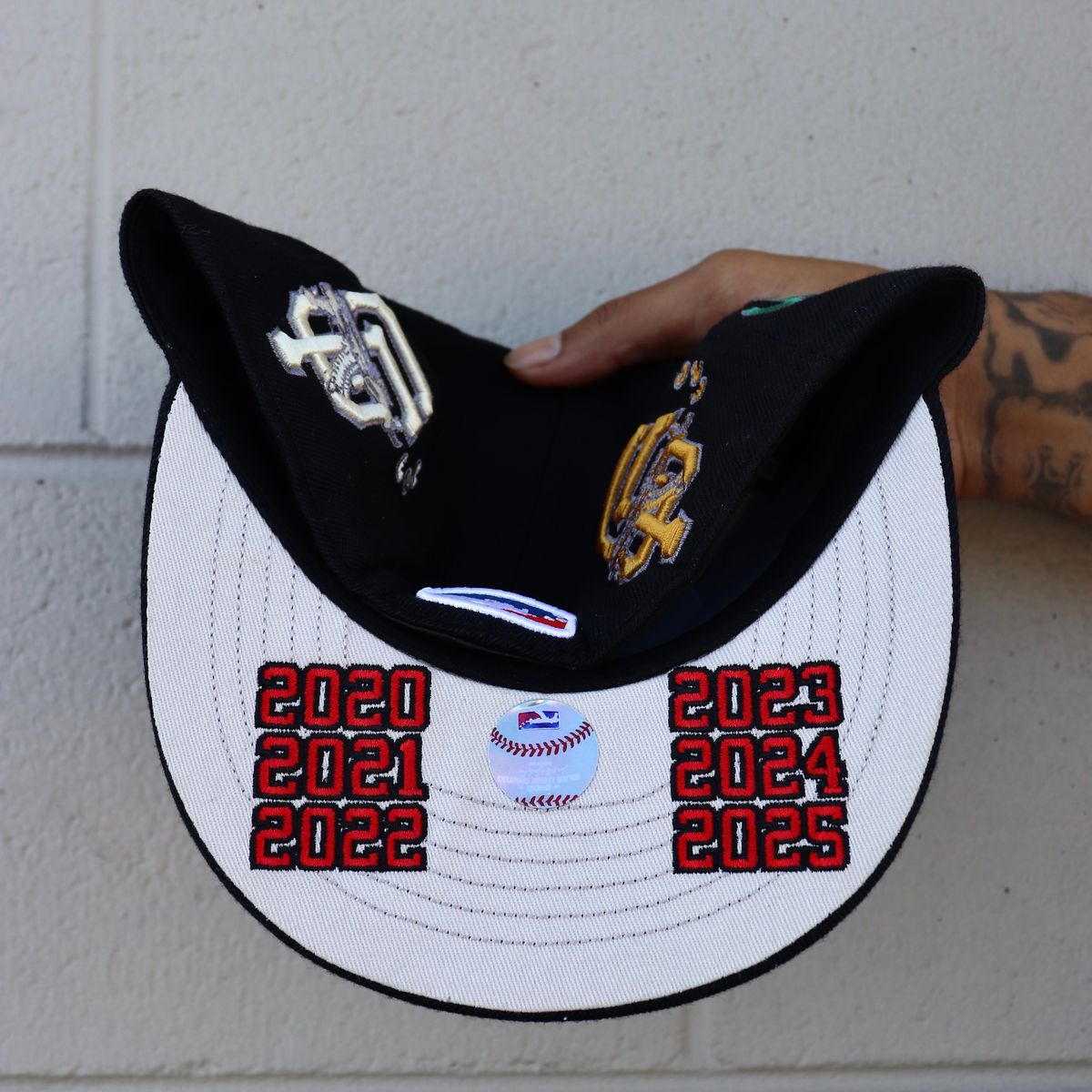 Love Sucks Barbwire Fitted "Black Multi Logo"