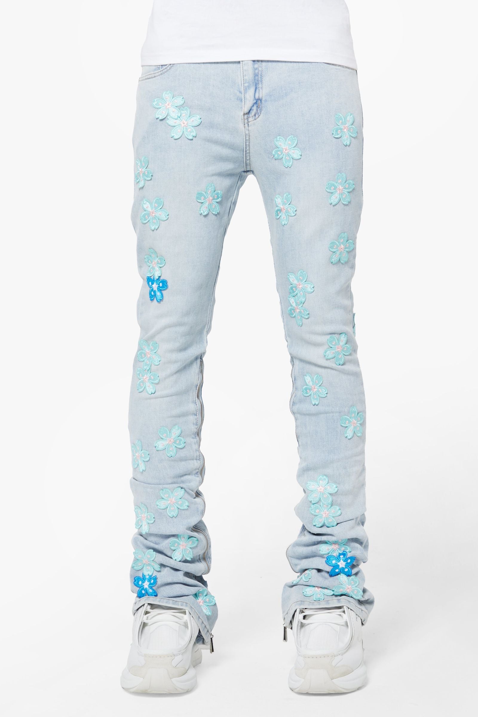 Guapi "Aqua Blue Blossom Denim"